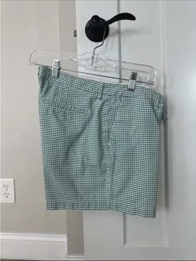 Women’s Green Gingham Shorts